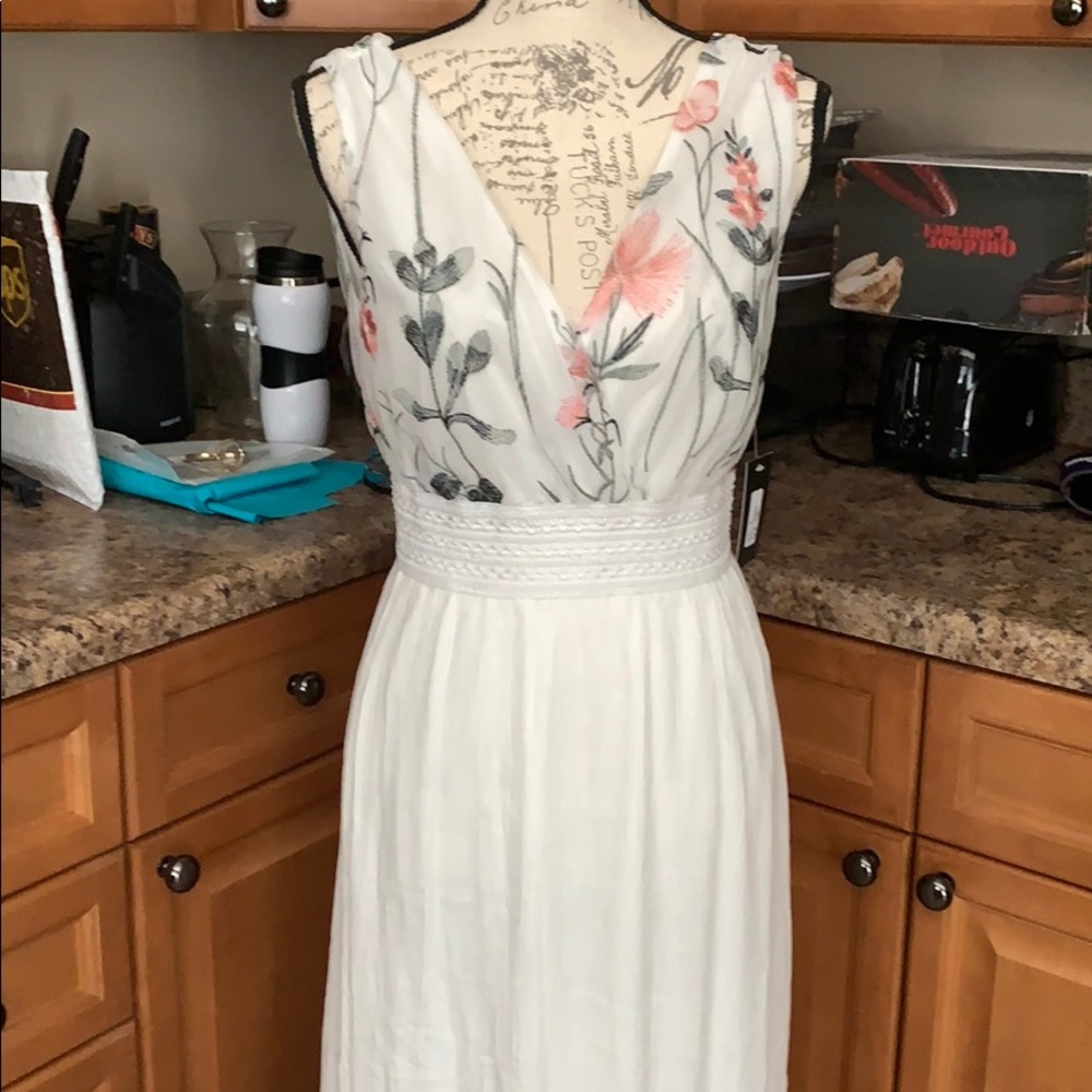 White maxi dress, size medium